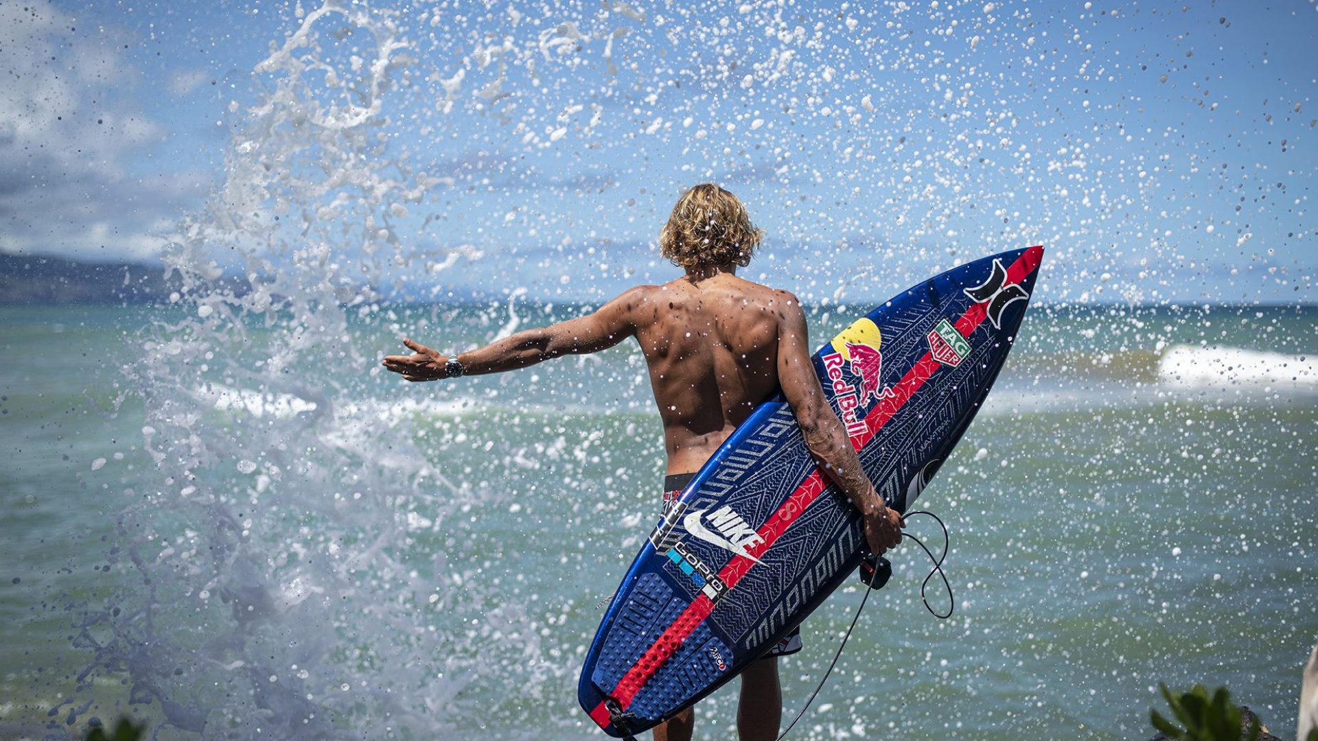  Custom Face Portrait Photo Surfing Aloha Beach Blue