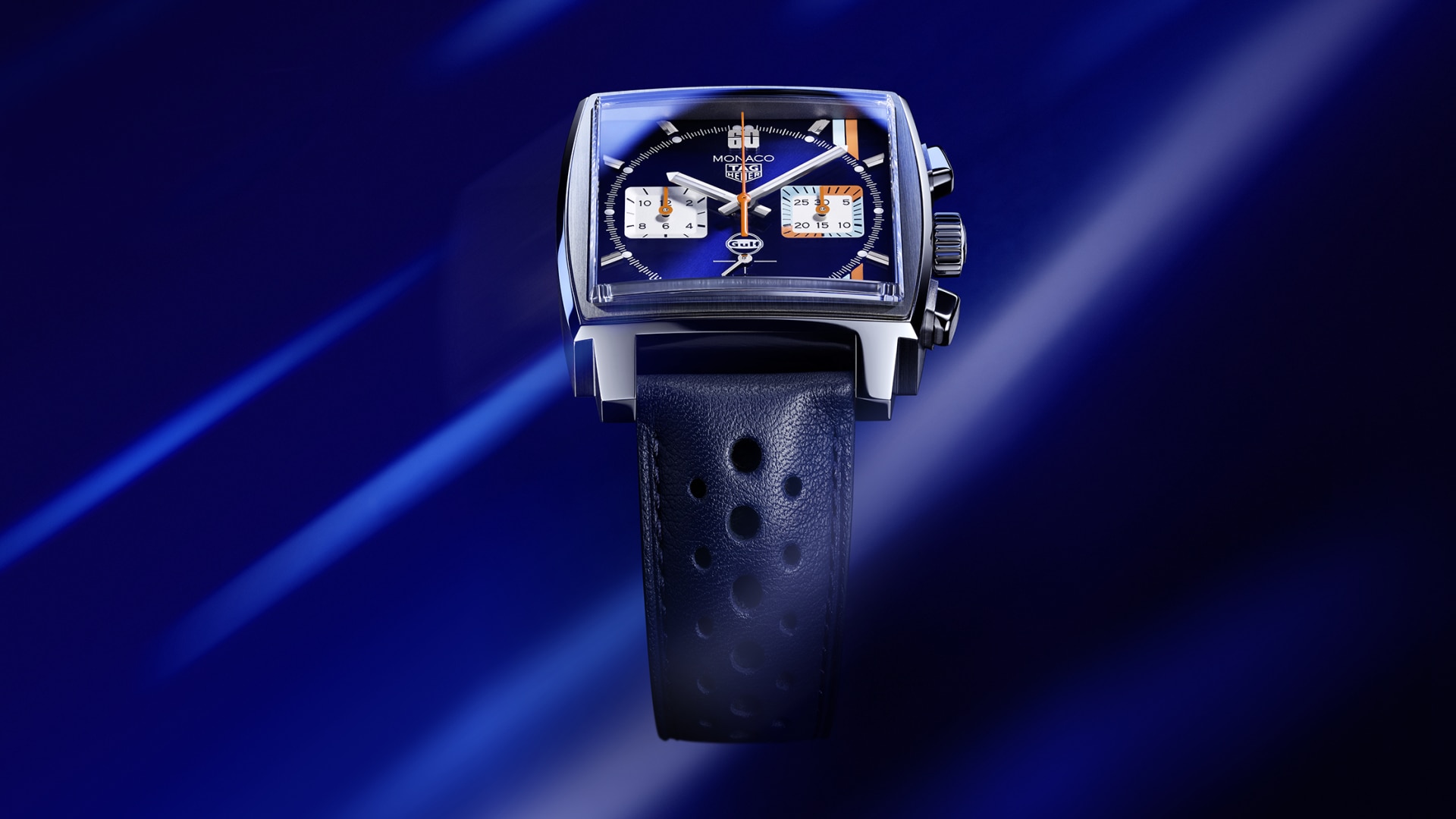 TAG Heuer WW2110 Monaco square automatic watch w/ black dial