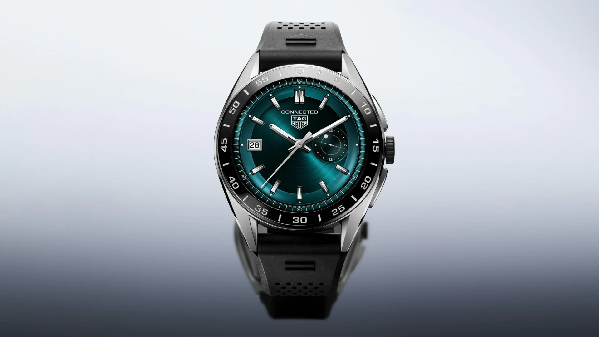 時計 TAG Heuer Connected E4 45mm TAG Heuer Connected Calibre E4 Watch Digital Dial Blue