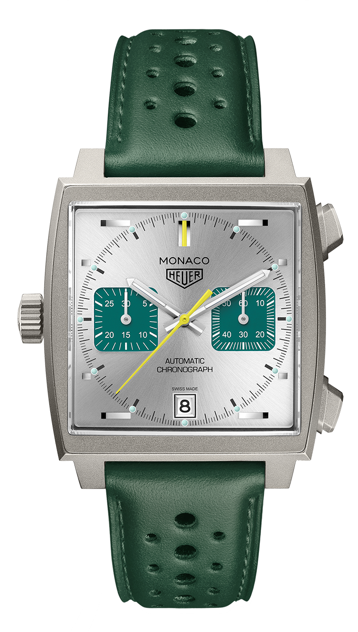 グリーンに彩られたタグ・ホイヤー モナコ クロノグラフ| TAG Heuer