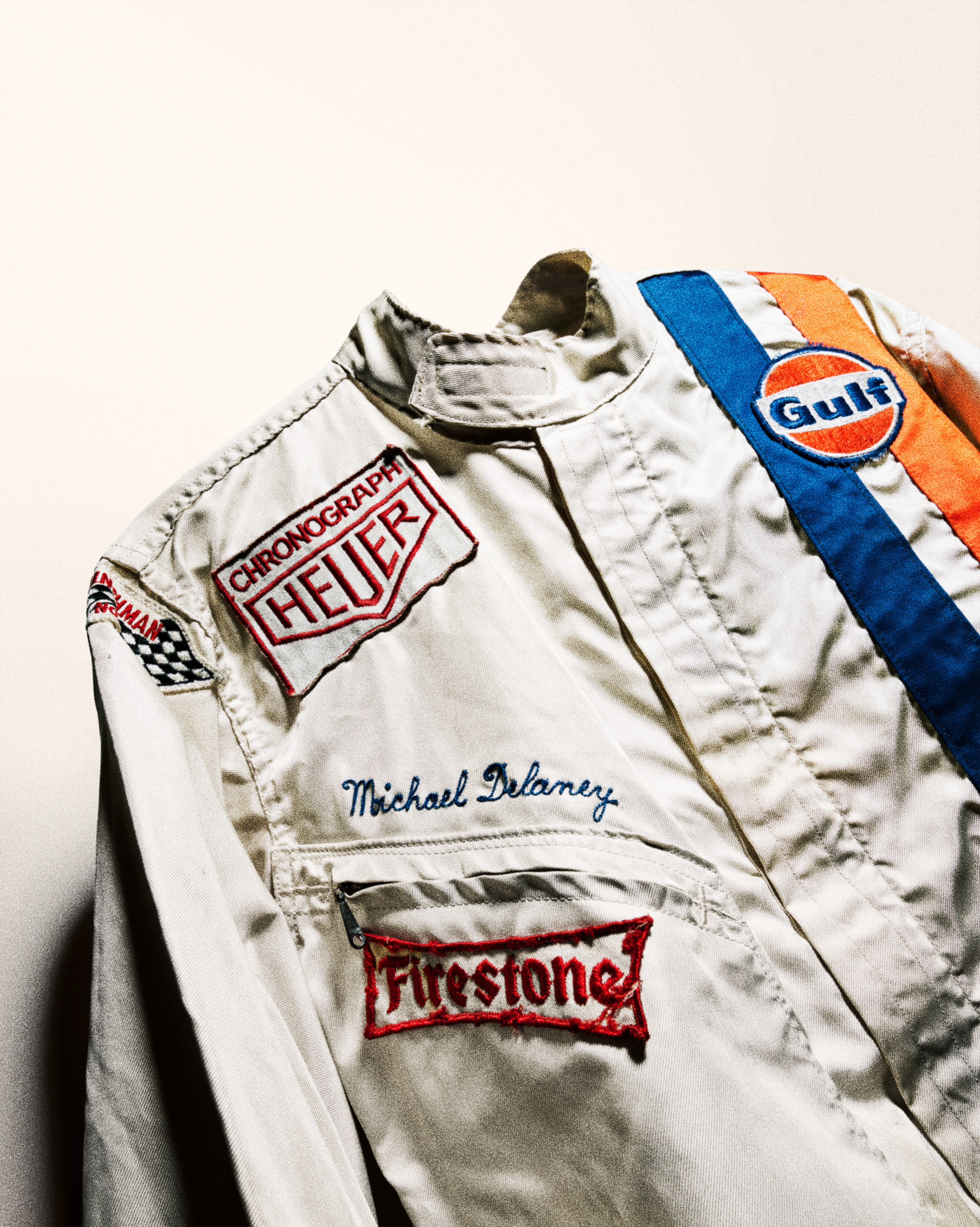 Heuer Gulf ジャケット TAG HEUER LEATHER JACKET GRANDPRIX ORIGINALS GULF worn by